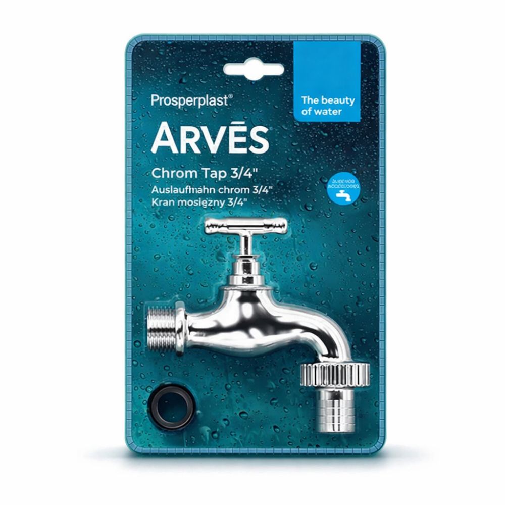 Prosperplast 3/4″ Chrome Tap for Rainwater Tanks |  |  |