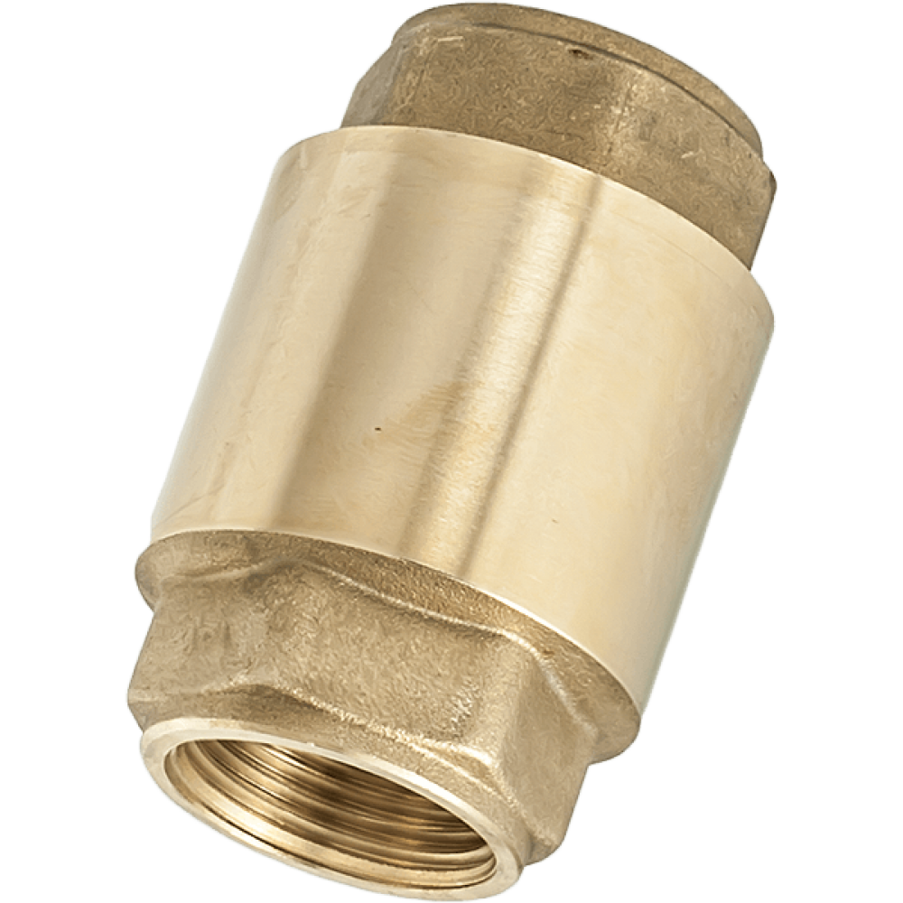 Spring-loaded check valve with metal disc Hydro - brass - 0404884 - Size (inch): 1