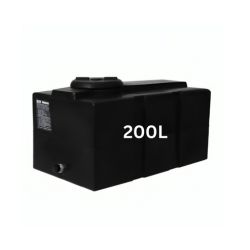 Black 200-liter drinking water tank