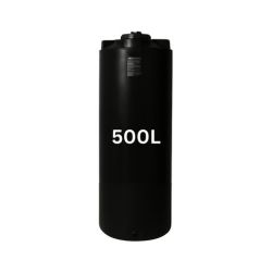 Black 500-liter drinking water tank